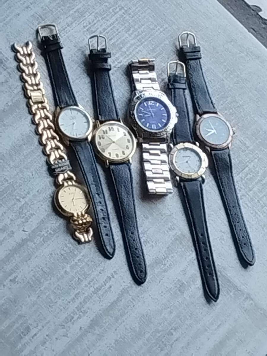 MENS WATCH COLLECTION ALL UNTESTED SELLING FOR SPARES OR REPAIRS - BIDDING FOR ALL 6 WATCHES
