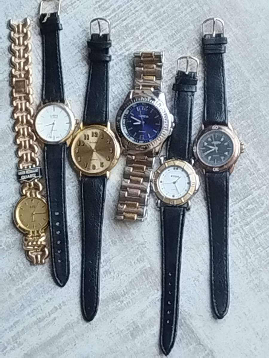 MENS WATCH COLLECTION ALL UNTESTED SELLING FOR SPARES OR REPAIRS - BIDDING FOR ALL 6 WATCHES