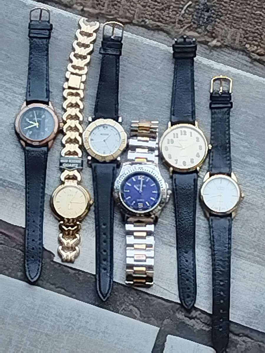 MENS WATCH COLLECTION ALL UNTESTED SELLING FOR SPARES OR REPAIRS - BIDDING FOR ALL 6 WATCHES