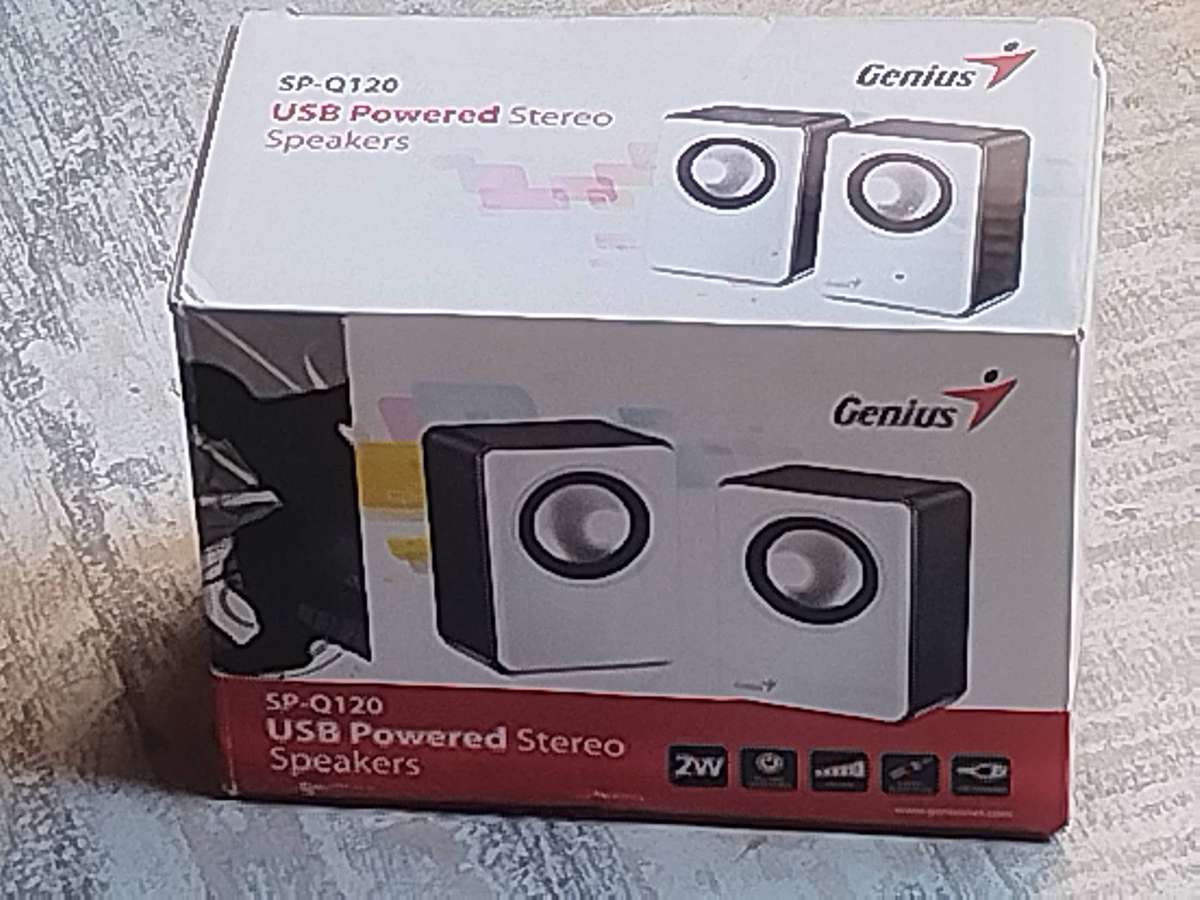 GENIUS SP-Q120 USB POWERED COMPUTER SPEAKERS - UNUSED STILL IN BOX
