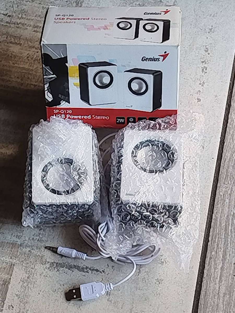 GENIUS SP-Q120 USB POWERED COMPUTER SPEAKERS - UNUSED STILL IN BOX