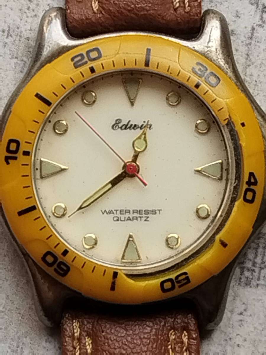 MENS EDWIN SPORTS WATCH IN EXCELLENT WORKING CONDITION