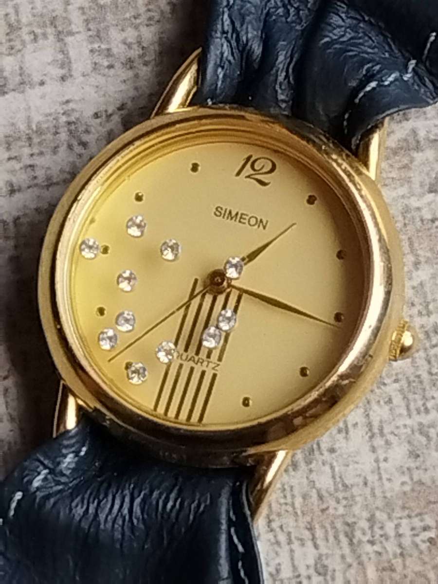 LADIES ELEGANT SIMEON GOLD WATCH IN EXCELLENT WORKING CONDITION