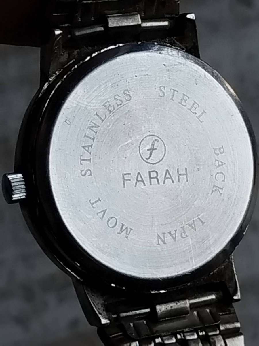 MENS VINTAGE FARAH WATCH IN EXCELLENT WORKING CONDITION