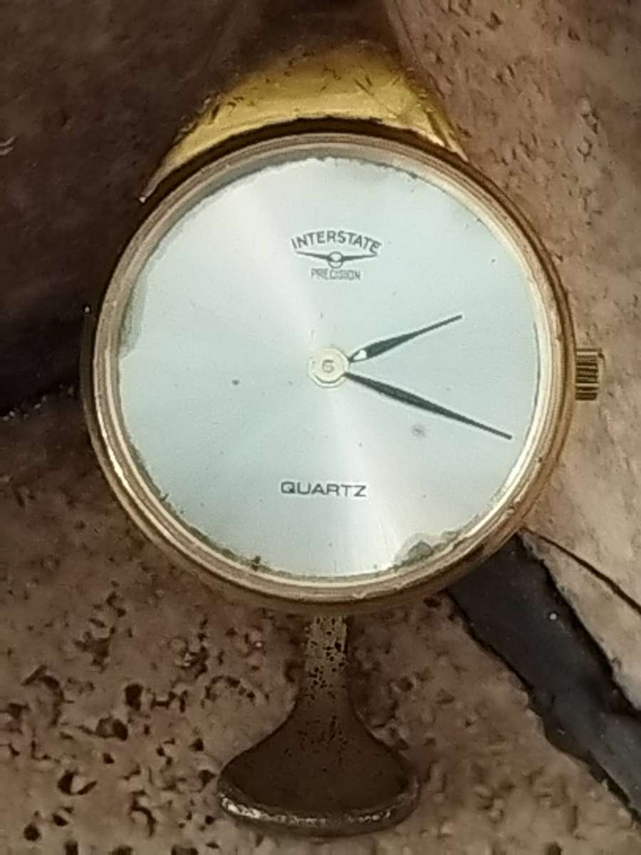 LADIES VINTAGE INTERSTATE PRECISION BANGLE WATCH IN EXCELLENT WORKING CONDITION