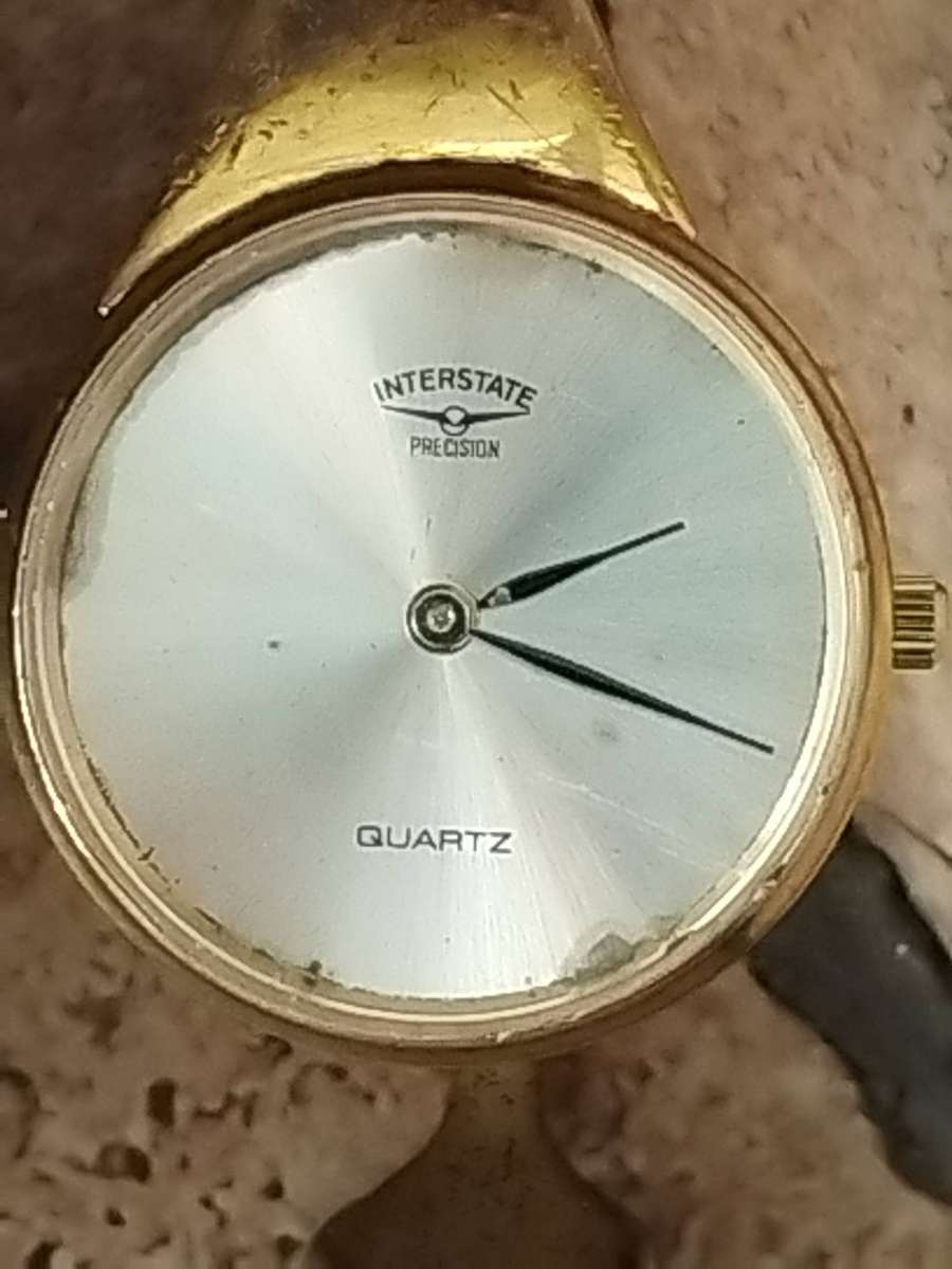 LADIES VINTAGE INTERSTATE PRECISION BANGLE WATCH IN EXCELLENT WORKING CONDITION