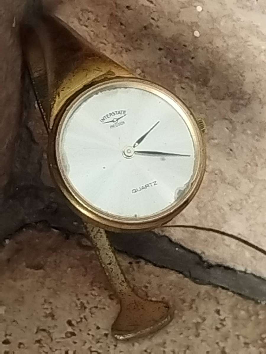 LADIES VINTAGE INTERSTATE PRECISION BANGLE WATCH IN EXCELLENT WORKING CONDITION