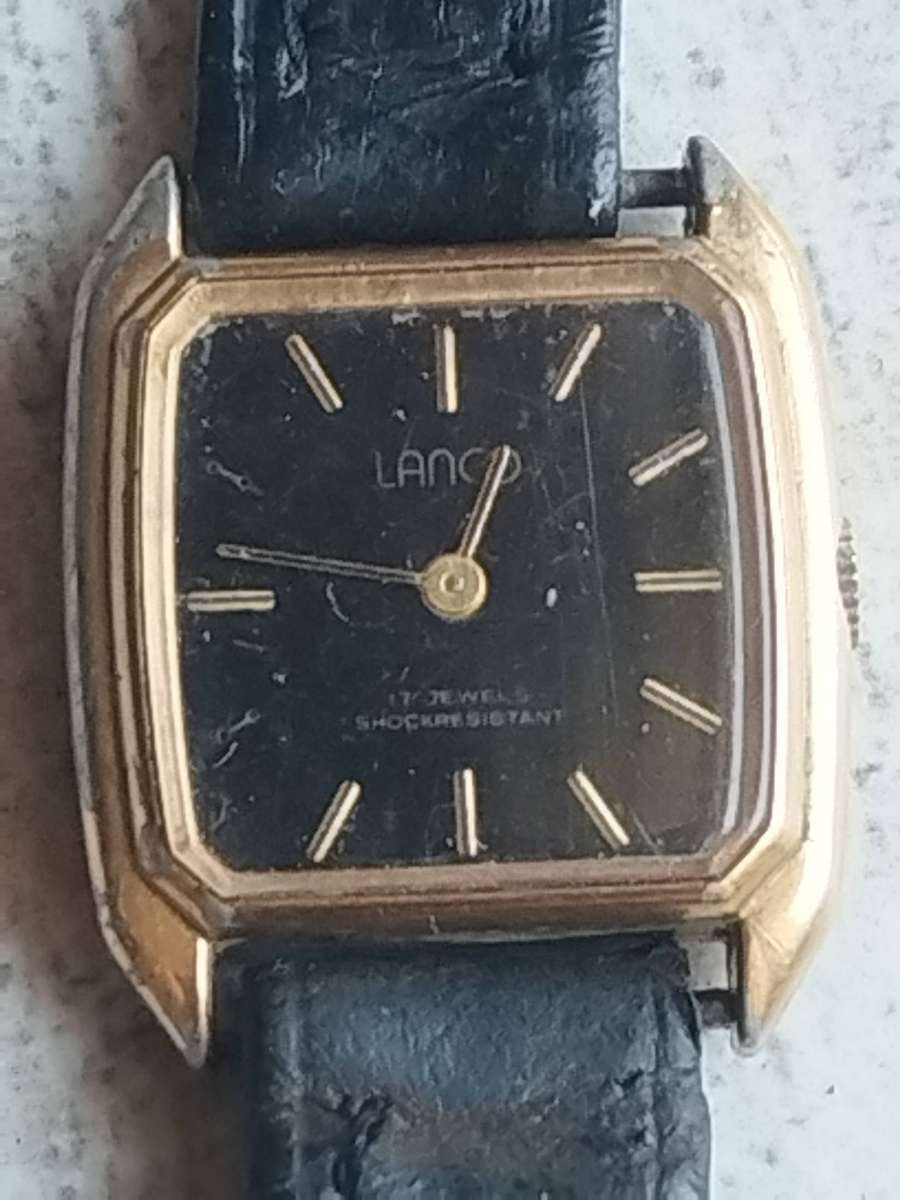LADIES VINTAGE LANCO SWISS MADE 17 JEWELS WATCH IN WORKING CONDITION