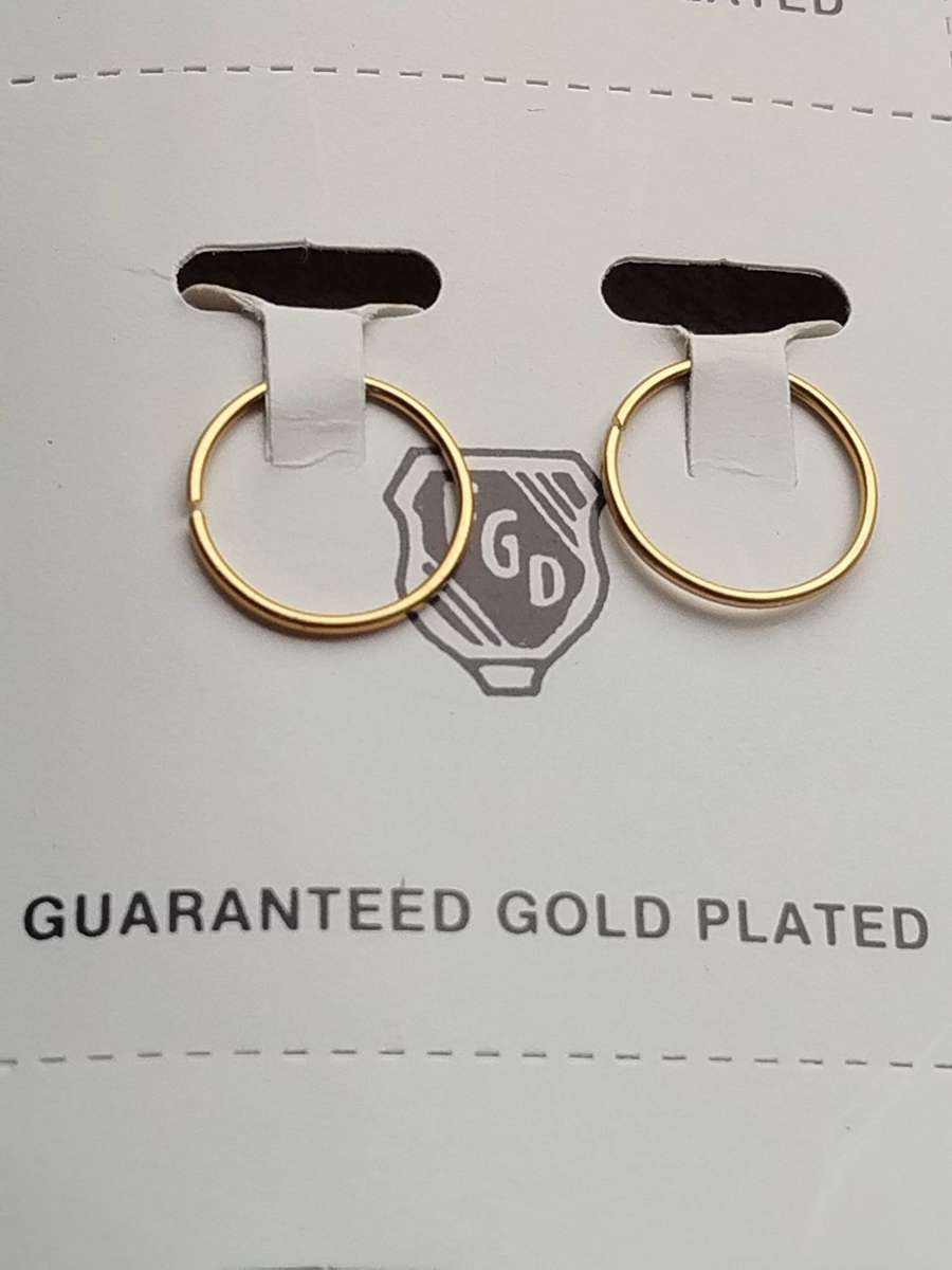 12 x PAIRS OF GOLD PLATED SLEEPER EARRINGS