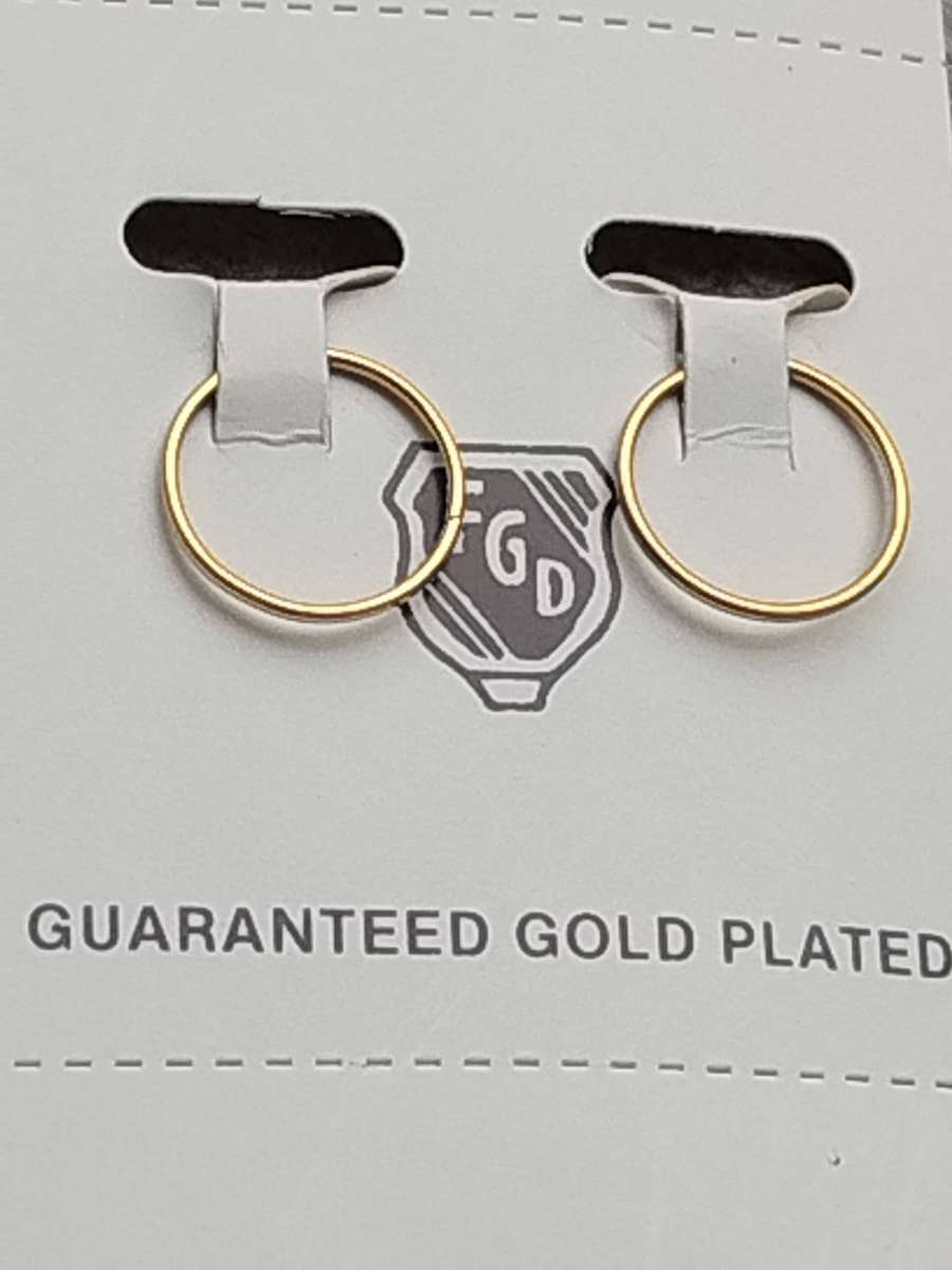 12 x PAIRS OF GOLD PLATED SLEEPER EARRINGS