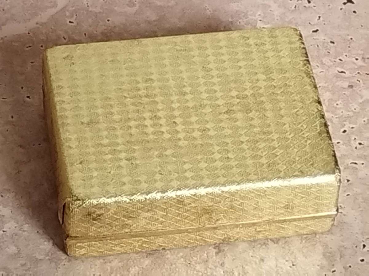 MENS VINTAGE CUFFLINKS 22CT GOLD CLAD MADE IN THE USA IN ORIGINAL DISPLAY BOX