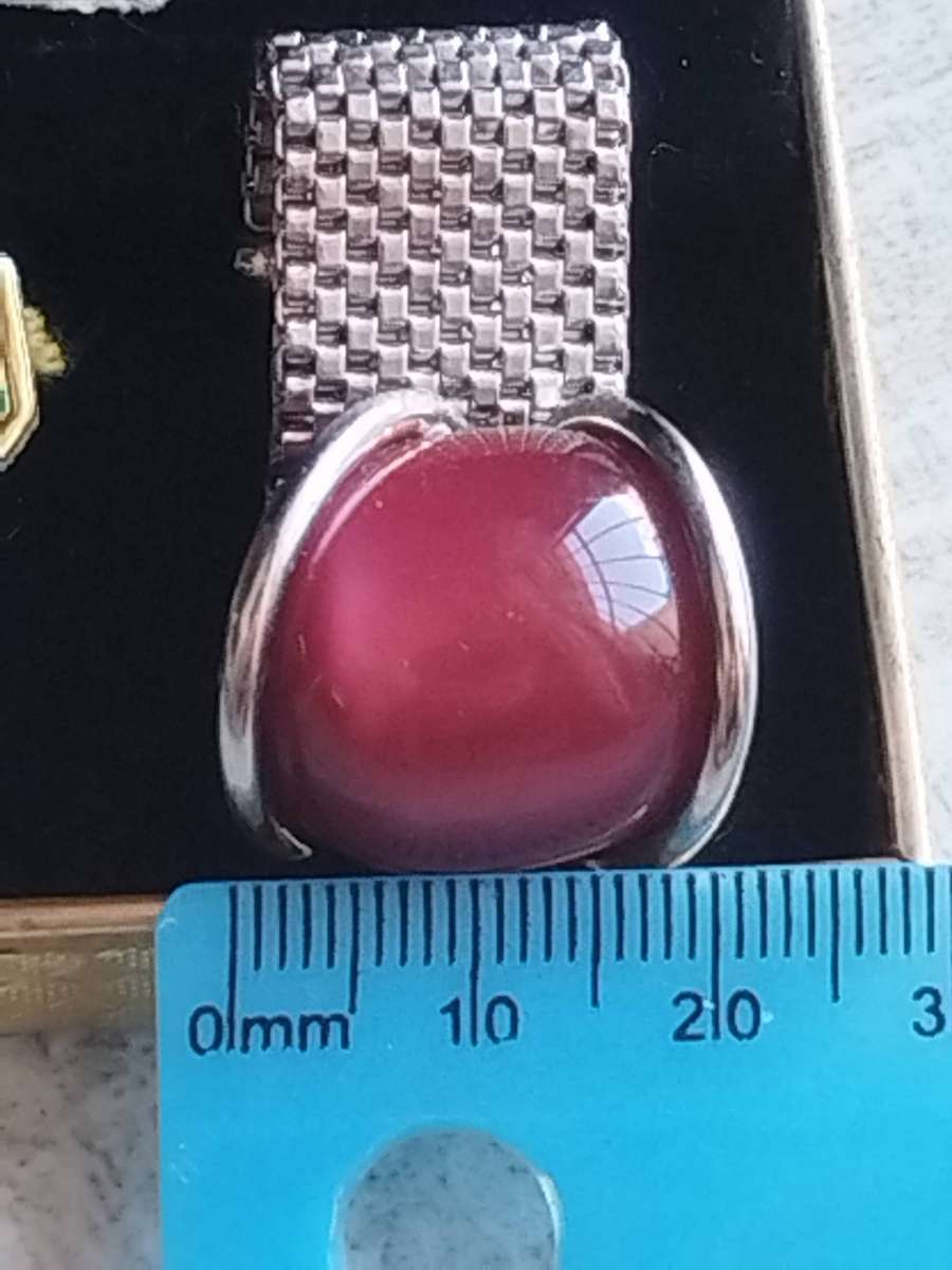 MENS VINTAGE RHODIUM CLAD CUFFLINKS IN ORIGINAL DISPLAY BOX