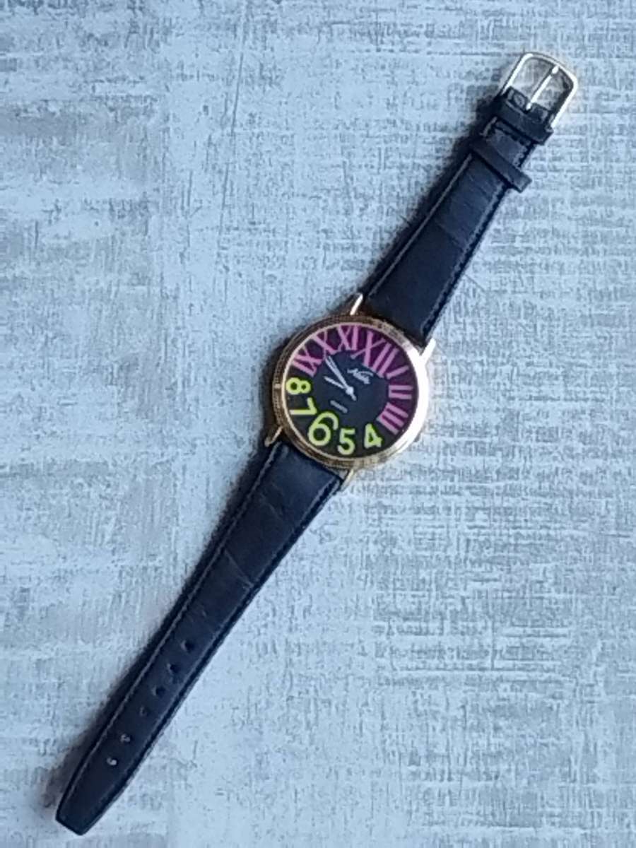 LADIES CHEVAL NOBLE COLOURFUL WATCH WITH HUGE 40MM DIAL IN EXCELLENT WORKING CONDITION