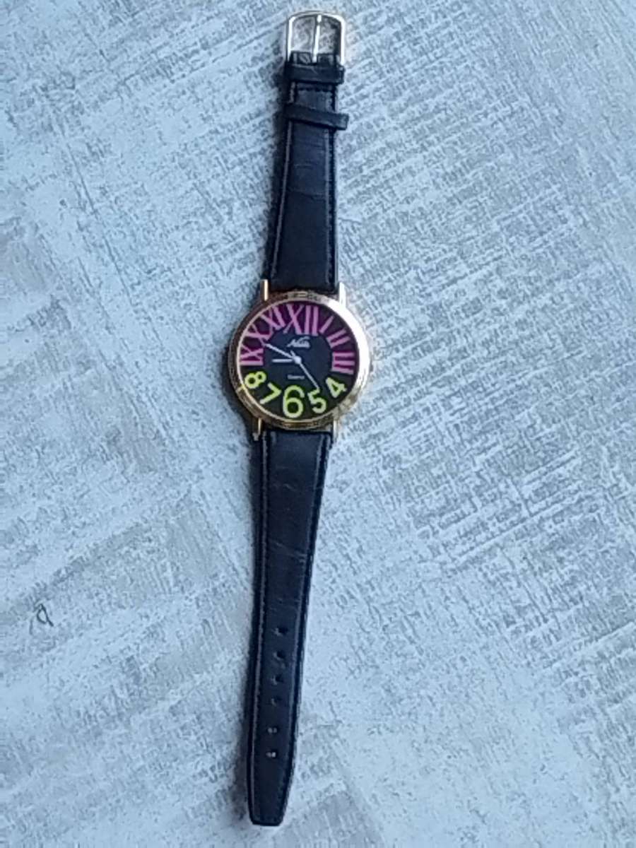 LADIES CHEVAL NOBLE COLOURFUL WATCH WITH HUGE 40MM DIAL IN EXCELLENT WORKING CONDITION