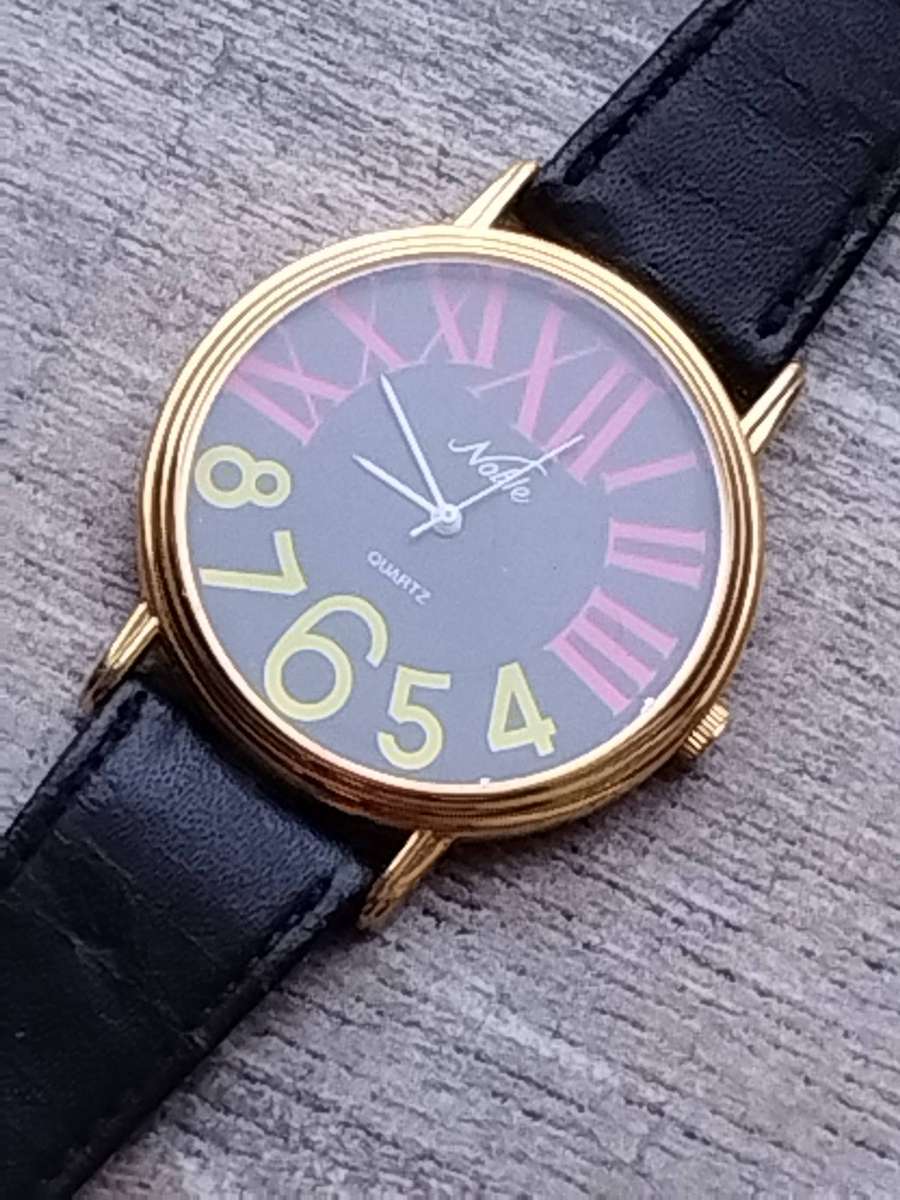 LADIES CHEVAL NOBLE COLOURFUL WATCH WITH HUGE 40MM DIAL IN EXCELLENT WORKING CONDITION