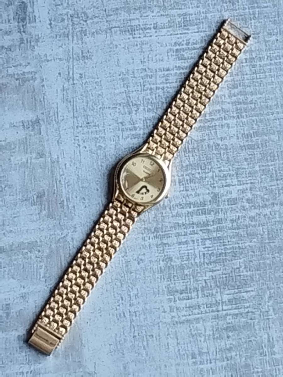 MENS VINTAGE CITIZEN GOLD WATCH IN EXCELLENT WORKING CONDITION