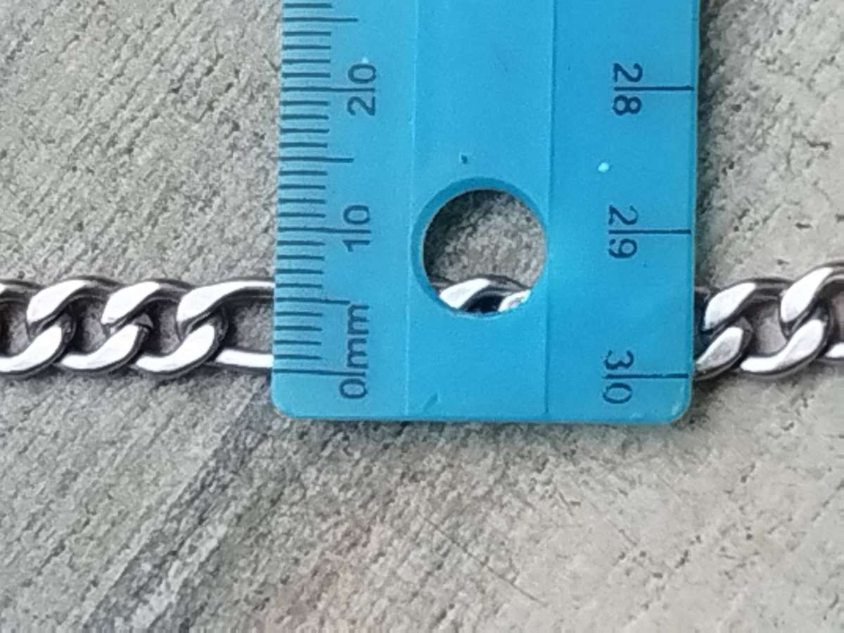 MENS STAINLESS STEEL CROSS BRACELET 7MM WIDE