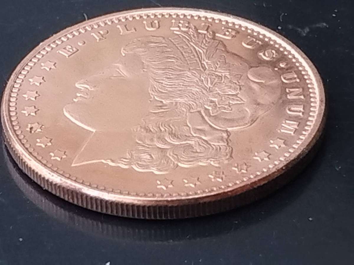 1 OZ .999 PURE COPPER MORGAN USA COIN
