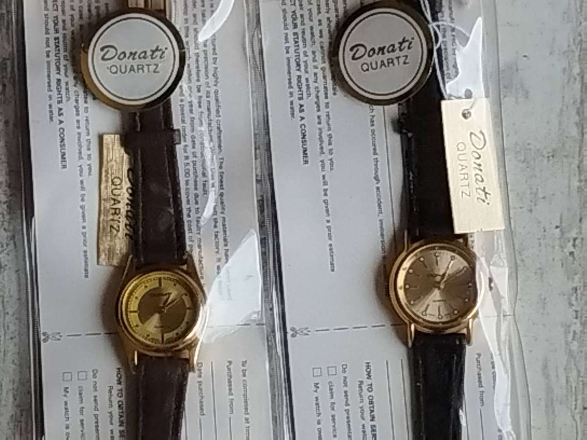 LADIES DONATI WATCH SET BOTH IN EXCELLENT WORKING CONDITION - BIDDING FOR BOTH WATCHES