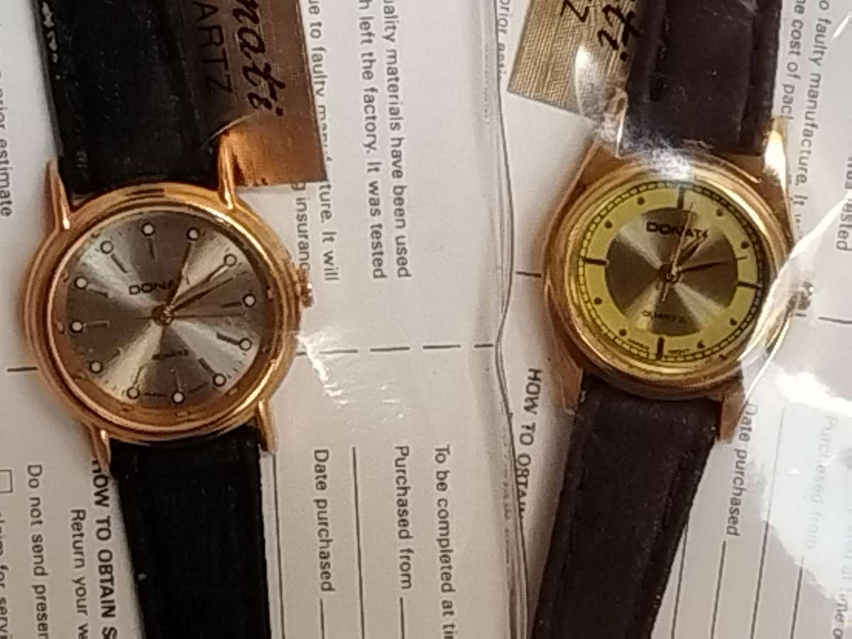 LADIES DONATI WATCH SET BOTH IN EXCELLENT WORKING CONDITION - BIDDING FOR BOTH WATCHES
