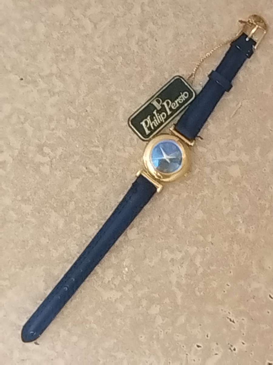LADIES ELEGANT GOLD PHILIP PERSIO WATCH IN EXCELLENT WORKING CONDITION