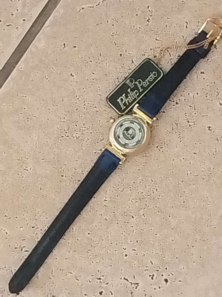 LADIES ELEGANT GOLD PHILIP PERSIO WATCH IN EXCELLENT WORKING CONDITION