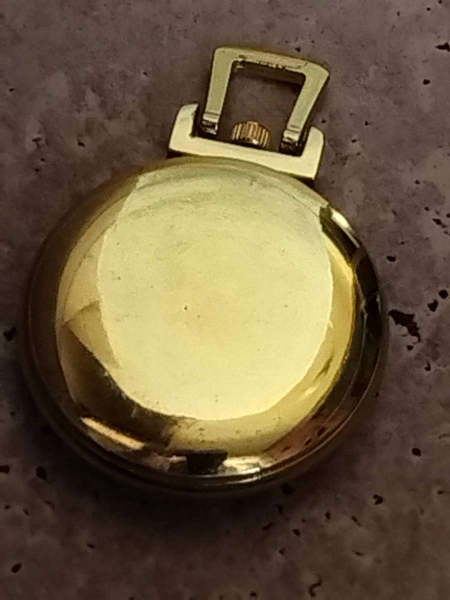 MENS GOLD PLATED POCKET WATCH IN EXCELLENT WORKING CONDITION