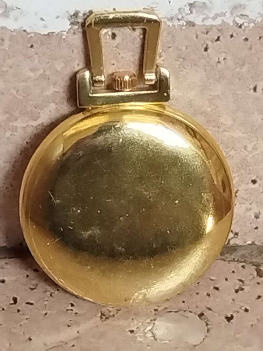 MENS GOLD PLATED POCKET WATCH IN EXCELLENT WORKING CONDITION