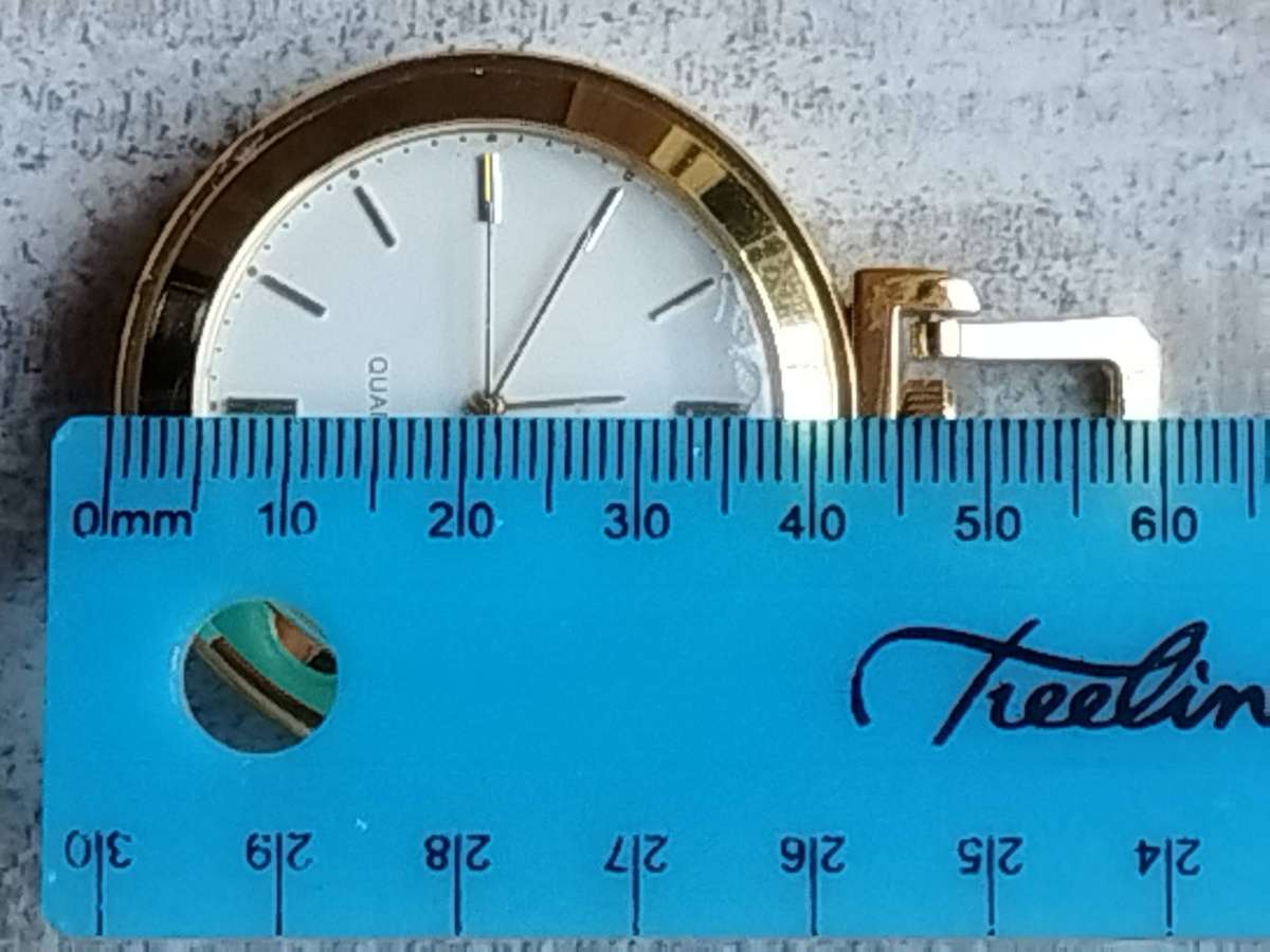 MENS GOLD PLATED POCKET WATCH IN EXCELLENT WORKING CONDITION