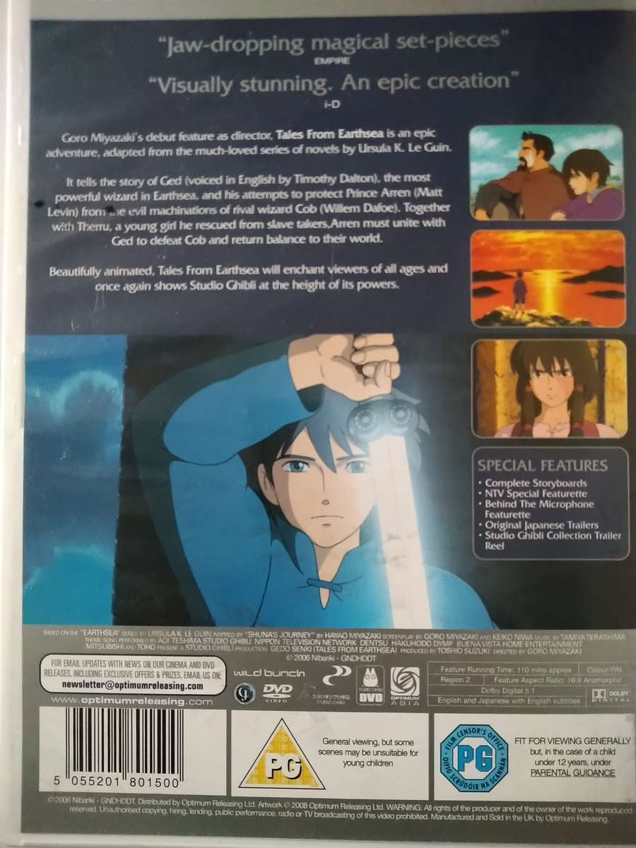Studio Ghibli Tales from Earthsea 2 Dvd