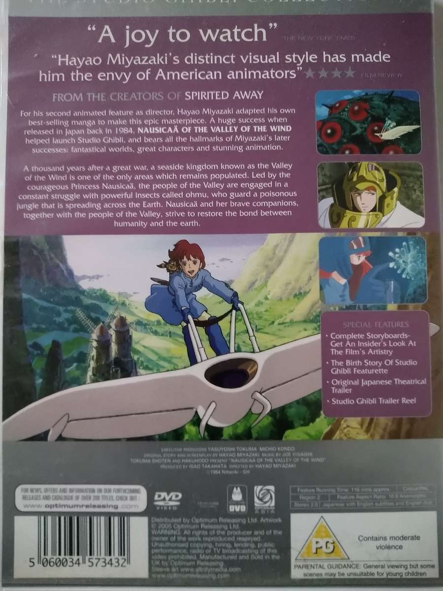 Studio Ghibli: Nausicaa and the valley of the wind Dvd