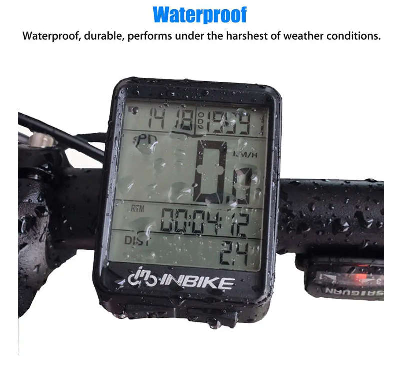 Wireless Waterproof Bicycle Odometer Cycle Computer