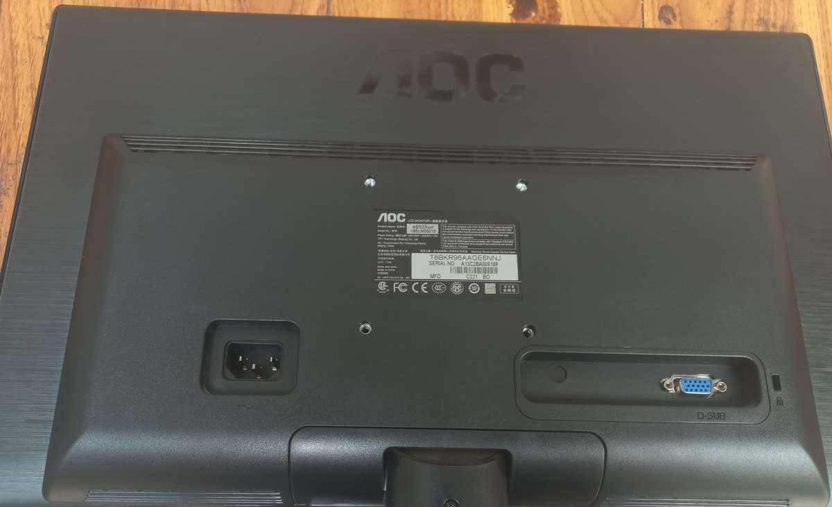 18.5" AOC LCD Monitor (LED)