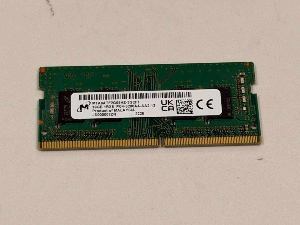 16GB DDR4 3200Mhz laptop memory