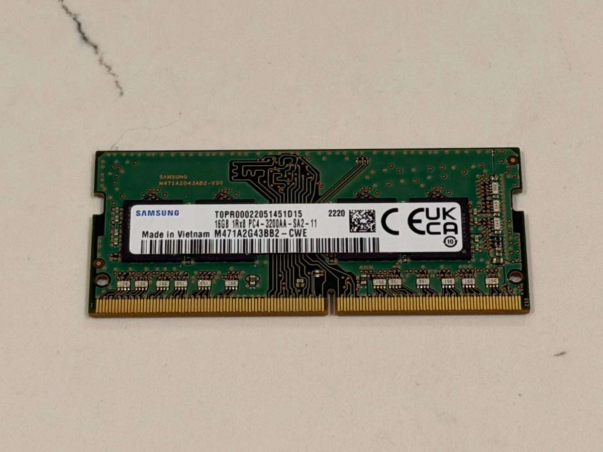 16GB DDR4 3200Mhz laptop memory