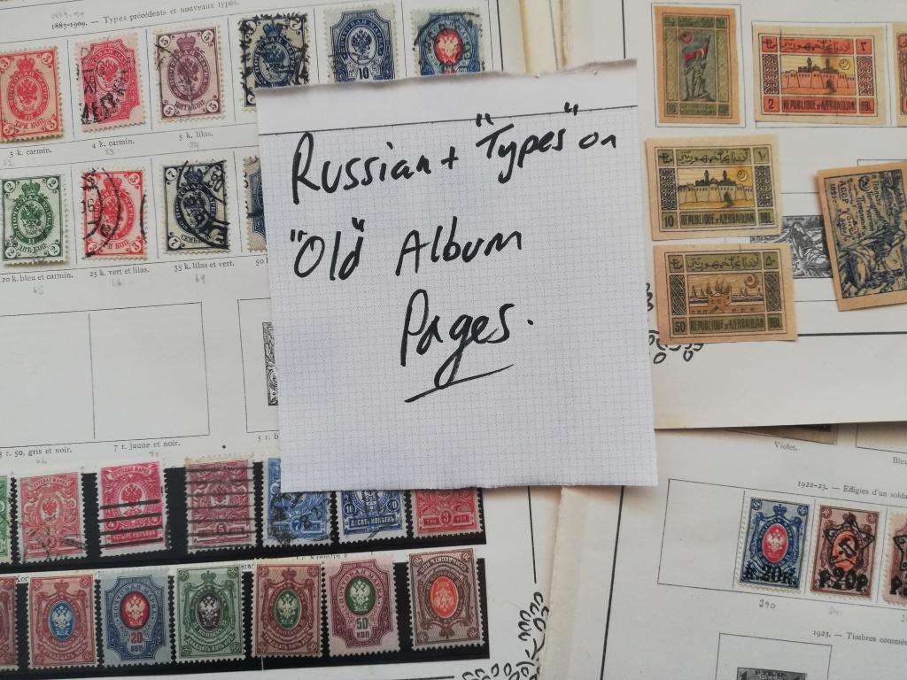 Russian types on Old" Album pages (Lot743)