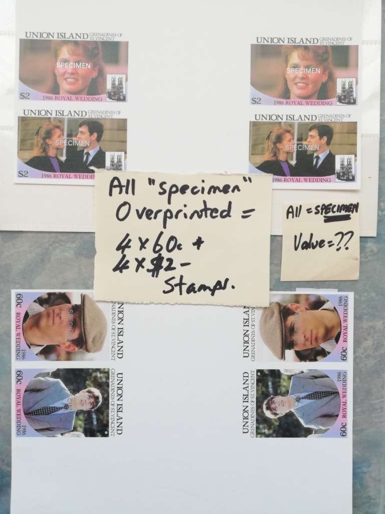 SPECIMEN Imperf Sheetsx2 (Lot951)