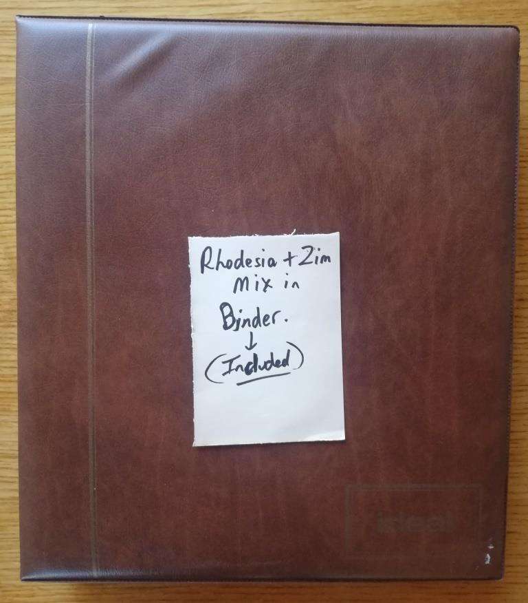 Rhodesia - Zim in binder (Lot987)