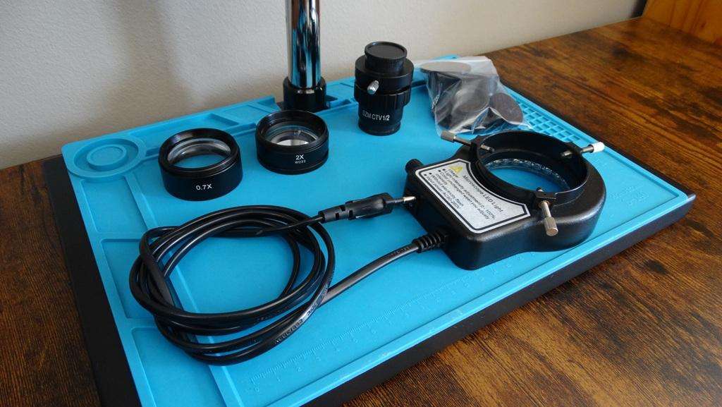 Amszoom 3.5X-90X Simul-Focal Trinocular Stereo Microscope + Extras - FREE SHIPPING!