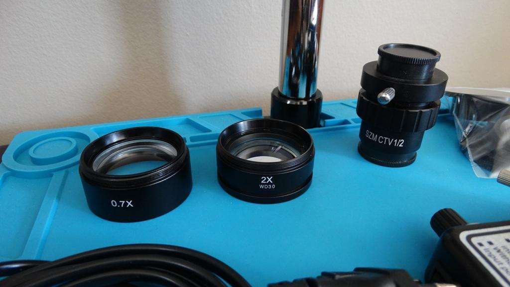 Amszoom 3.5X-90X Simul-Focal Trinocular Stereo Microscope + Extras - FREE SHIPPING!