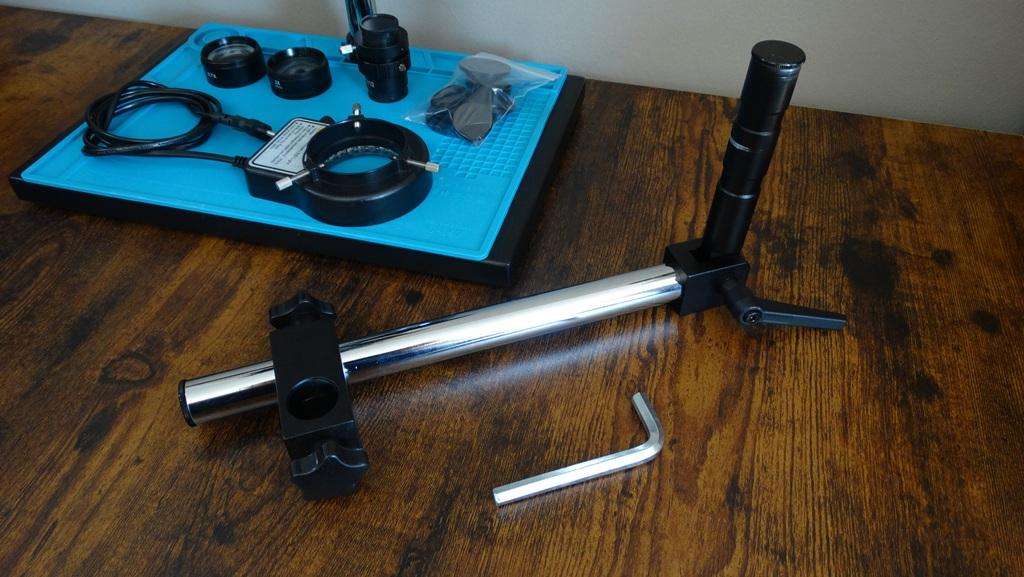 Amszoom 3.5X-90X Simul-Focal Trinocular Stereo Microscope + Extras - FREE SHIPPING!