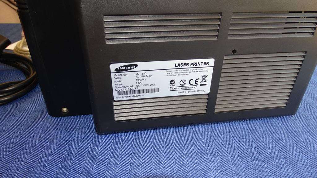 Samsung Laser Printer - ML1640 (Read Carefully)