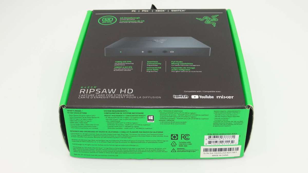 Razer Ripsaw USB 3.0 4K Game Capture