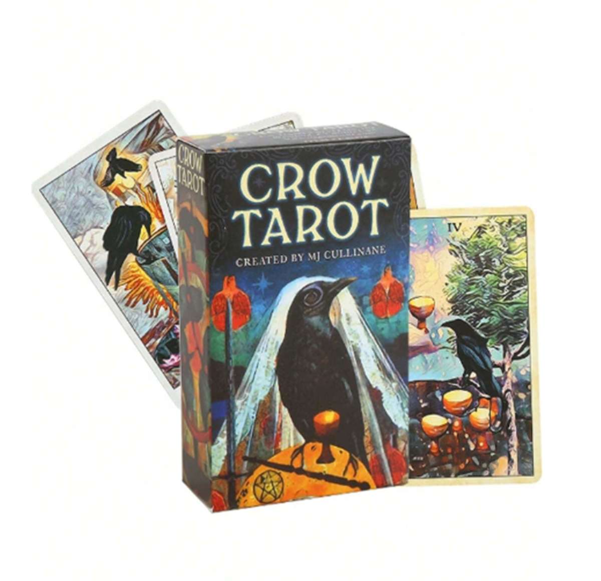78 Card Crow Tarot Deck for Beginners - Very Good Used Condition