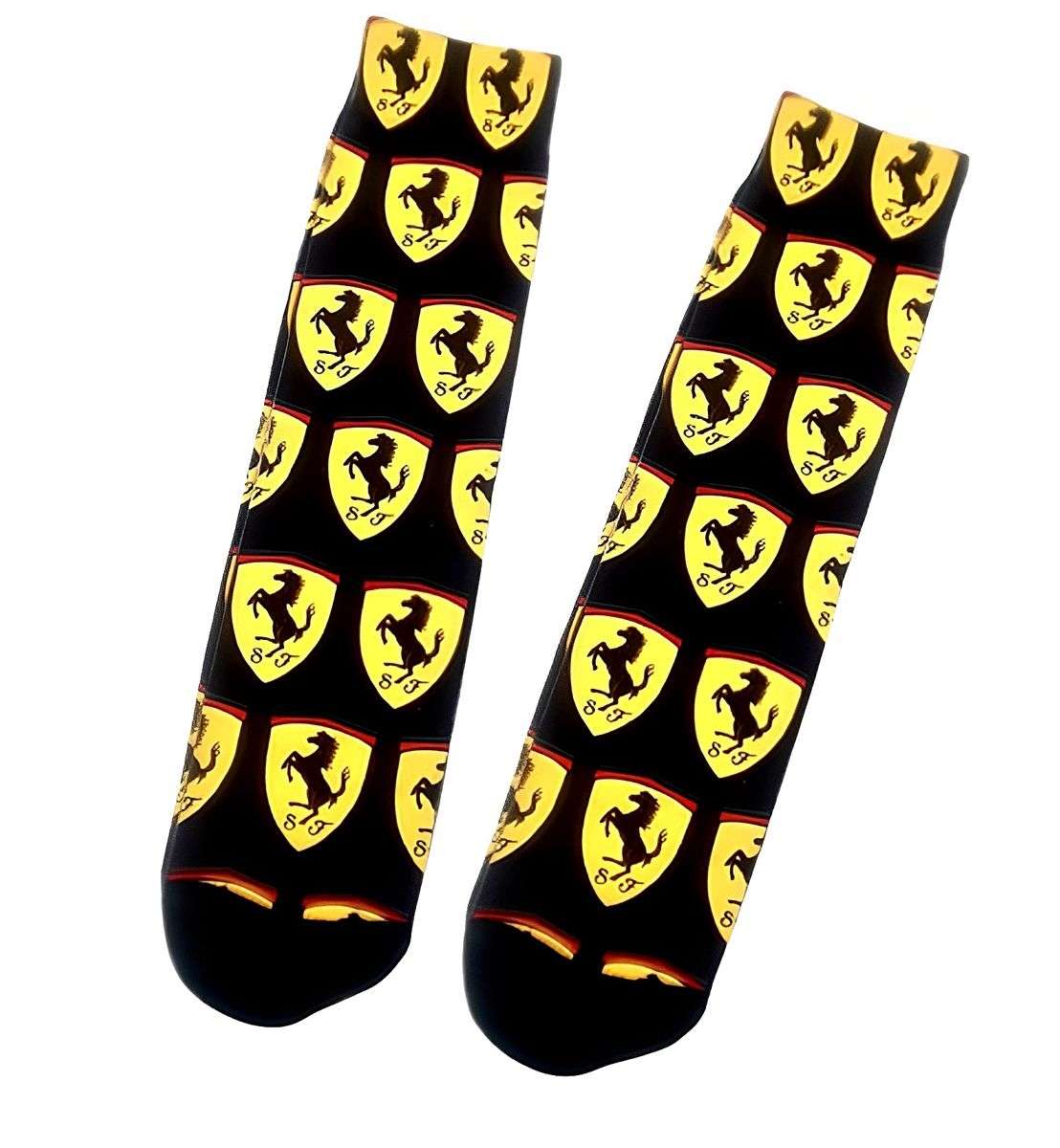Retro Style Novelty Socks - Ferrari