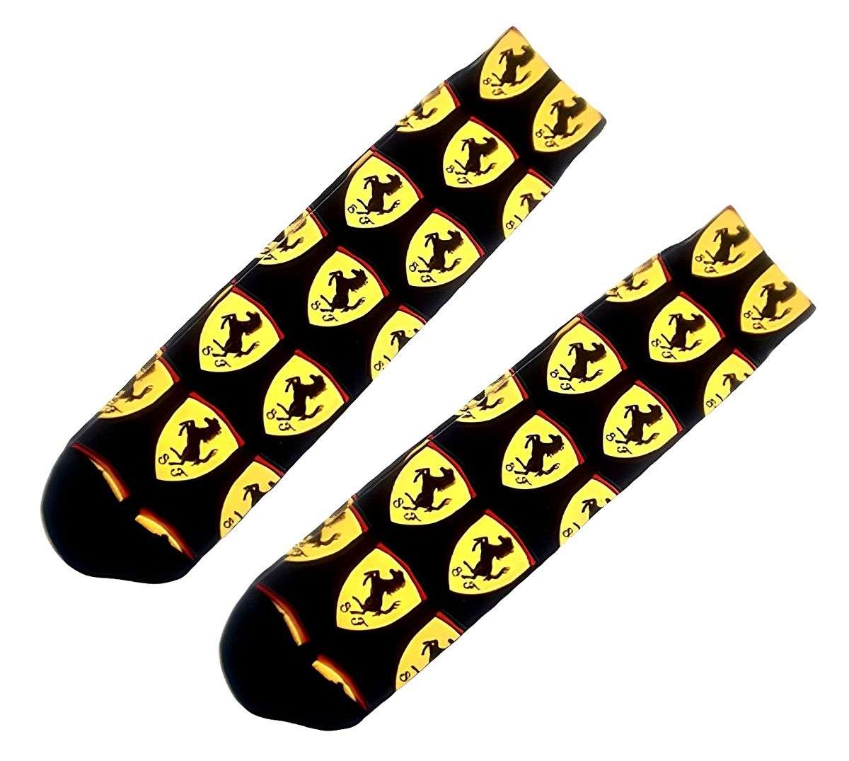 Retro Style Novelty Socks - Ferrari