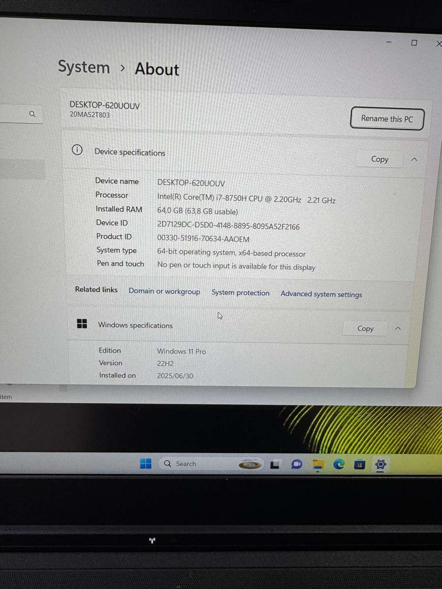 Lenovo ThinkPad P52 8th Gen
