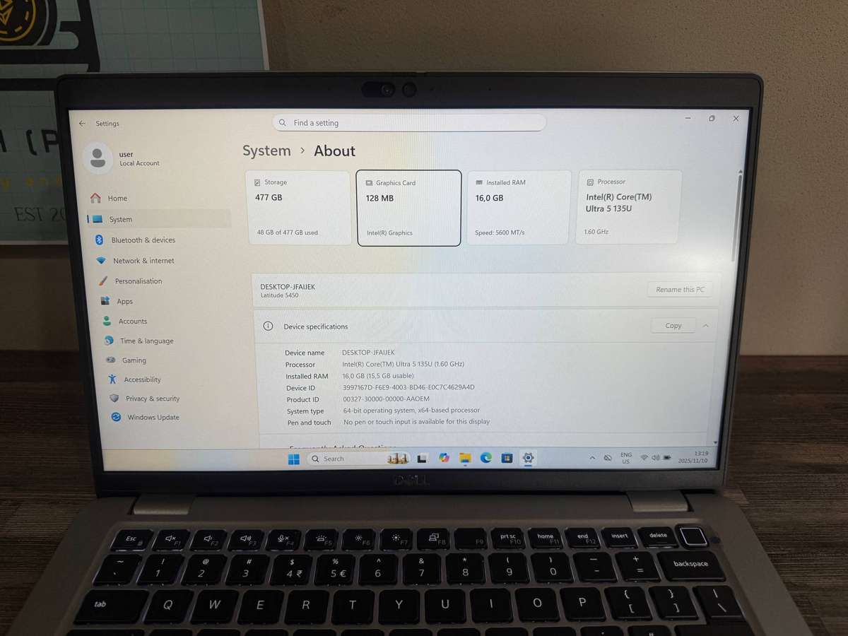  Dell Latitude 5450 Ultra 5 13th Gen  Smart. Fast. AI-Ready16Gb DDR5 512Gb SSD FHD