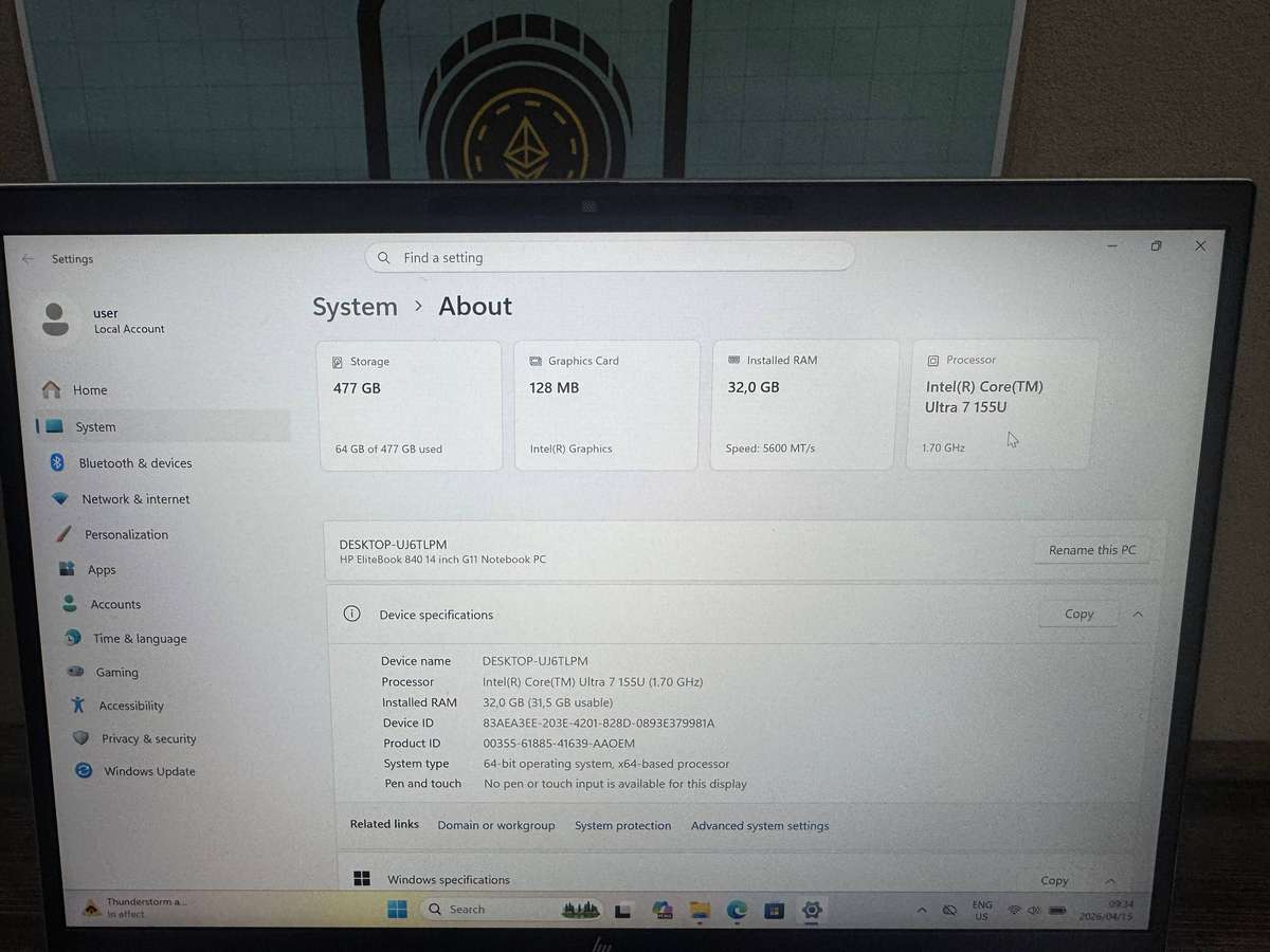  HP EliteBook 840 G11  New In Box | Ultra 7 | 32GB RAM 