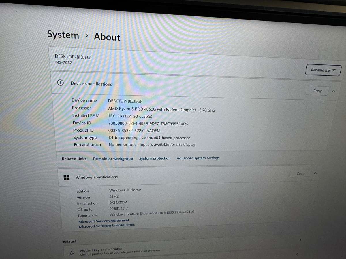 **MSI**GAMING DESKTOP**RYZEN 5 HEXA CORE**1060Ti 6GB GPU**16GB DDR4**512 SSD**